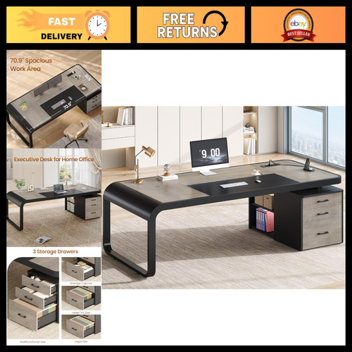 Large executive desk - executive, 70.9"